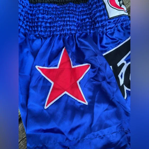 Fairtex Blue and Black Muay Thai Shorts - Picture 5 of 11